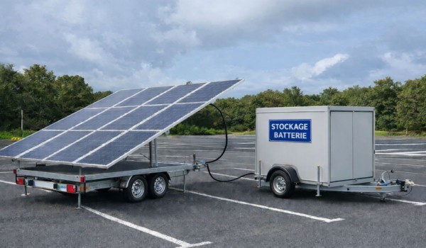 Remorque solaire autonome