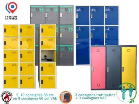 Consignes sécurisées pour vélos et trottinettes électriques